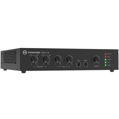 Stadium Sound System with 2 Electro-Voice ZX1i-90 8" Outdoor Speakers, U240:1M 240W Mixer Amplifier, BTR1 Bluetooth Wireless Receiver and PTT1 Paging Microphone