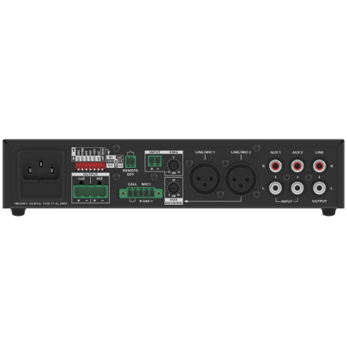 Restaurant Music System with 6 Electro-Voice EVID-C6.2 Ceiling Speakers, 4 Surface Mount Speakers, Mixer Amplifier, Audio Input Panel, Volume Controls, and Sonos Port WiFi Streaming