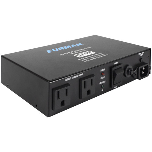 Furman AC-215A 10A Two Outlet Compact Power Conditioner with Auto-Resetting Voltage Protection