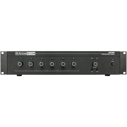 Public Address Sound System with 2 Community Indoor Outdoor Loudspeakers and AtlasIED Mixer Amplifier