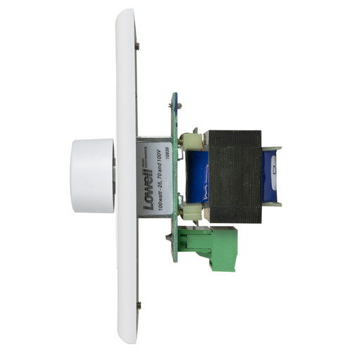 Lowell 100LVC-DW 100W 100/70/25V Single-Gang Decora Volume Control - White