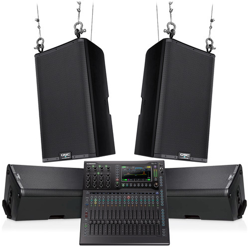 QSC Audio Church Sound System with K12.2 and K10.2 Loudspeakers and Digital Mixer