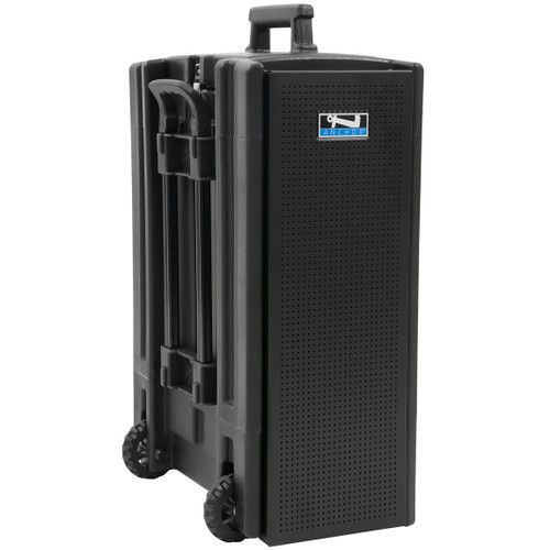 Portable Stadium Sound System with 2 Wireless Microphones, Bluetooth and 123 dB Output for Crowds up to 2,500