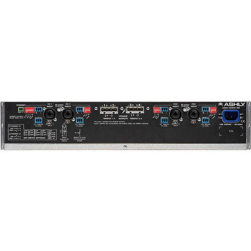 Ashly Audio CA-1.54 4-Channel 4 x 1500W and 4 Ohm Power Amplifier 