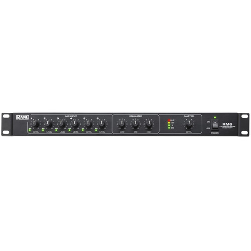 Rane Commercial RM6 6-Channel Mixer with 120W Amplifier (Discontinued)
