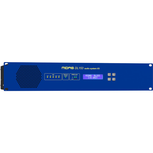 MIDAS DL153 Stagebox with 16 MIDAS Mic Preamps and Dual-Redundant AES50 Networking