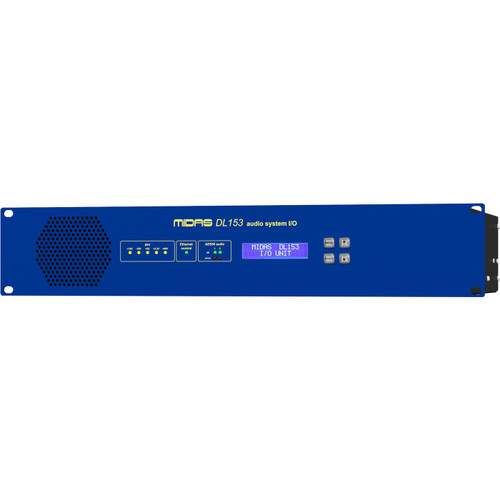 MIDAS DL153 Stagebox with 16 MIDAS Mic Preamps and Dual-Redundant AES50 Networking