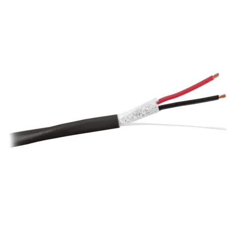 West Penn AQ224 18/2 Aquaseal Fire-Alarm Speaker Wire - Black (1000ft)