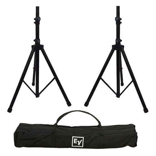 Portable Gym Sound System with 2 Electro-Voice ZLX Powered Bluetooth Speakers and Wireless Handheld Microphone