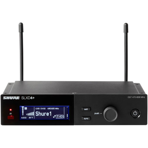 Digital Conference System with SD5 SuperDispersion Ceiling Speaker Array, RMA240BT Rack Mount Bluetooth Mixer Amplifier and Shure Microflex Complete Wireless System