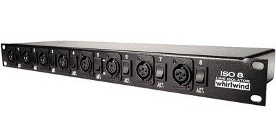 Whirlwind ISO-8 XLR Connection Line Level Isolator and Balancer