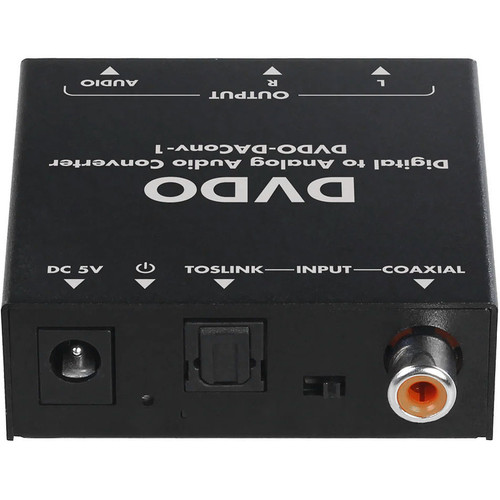 DVDO DAConv-1 Digital to Analog Audio Converter - Coaxial and Toslink to Analog Out