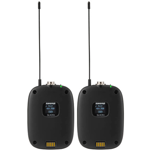 Shure SLXD14D+ Dual-Channel Digital Wireless Bodypack System