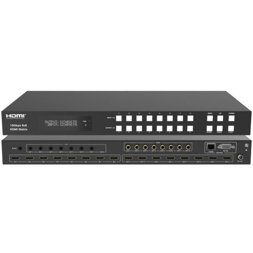 DVDO Matrix-88 4K 8x8 HDMI Matrix Switcher with Audio Outputs