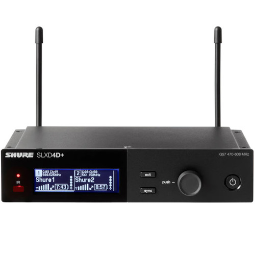 Shure SLXD24D+/B58 Dual Wireless System with 2 SLXD2+/B58 Handheld Transmitters