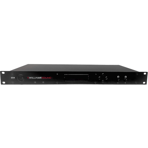 Williams AV IR SY21 D IR+ Large-Area Infrared Assistive Listening System with Dante, IR M1 D Modulator, 2 IR E4 Emitters, A4 Array, and 4 Receivers