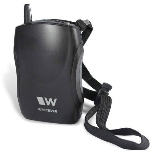 Williams AV IR SY21 D IR+ Large-Area Infrared Assistive Listening System with Dante, IR M1 D Modulator, 2 IR E4 Emitters, A4 Array, and 4 Receivers
