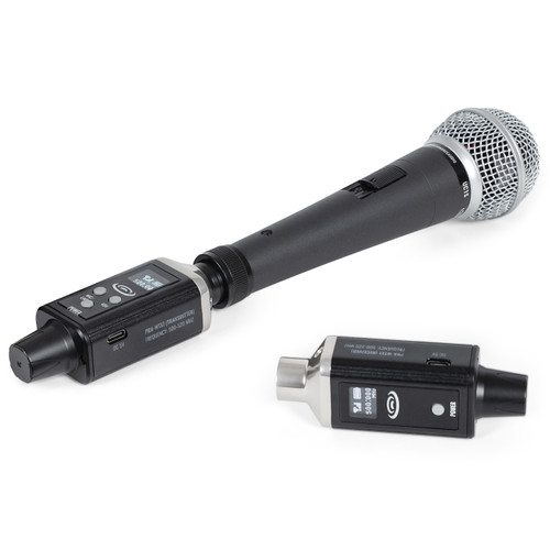 Plug-on Wireless Microphone System with Pure Resonance Audio UC1S Vocal Mic and WTX1 Wireless Audio Transmitter and Receiver