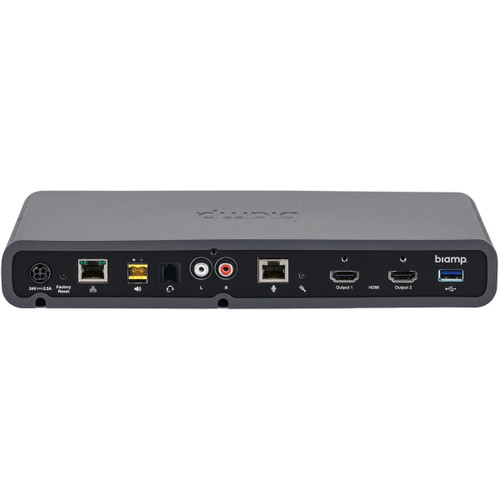 Biamp Devio SCR-25TX Web-Based Conferencing Hub with Tabletop Microphone - Black