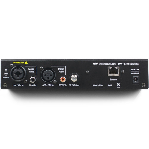 Williams Sound PPA T45 NET Personal PA FM Base Station Transmitter with Network Control (Discontinued)