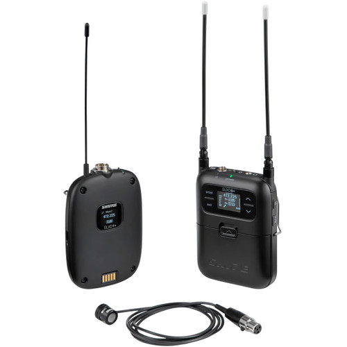 Shure SLXD15+/85M Portable Digital Camera-Mount Wireless Cardioid Lavalier Microphone System