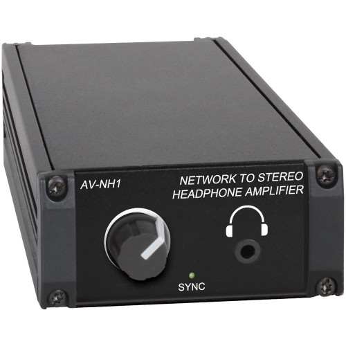 RDL AV-NH1 Dante Network to Stereo Headphone Amplifier