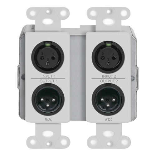 RDL DD-RN42 4x2 Wall-Mounted Bi-Directional Mic/Line Dante Interface