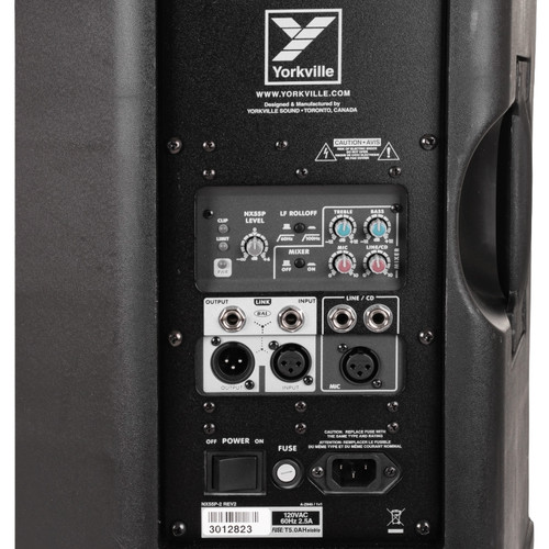 Yorkville NX55P-2 NX Series 12" 2-Way 2000W Powered Loudspeaker