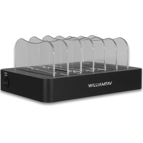 Williams AV WF SYS2C Assistive Listening System with 6 WAV Pro 6.8" HD Receivers and Headphones