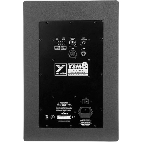 Yorkville YSM8-2 YSM Series 2 8" 2-Way 100W Powered Studio Monitor