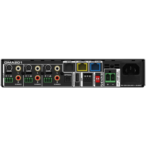AtlasIED DMA201 1-Zone 200W Digital Mixer Amplifier with Bluetooth 