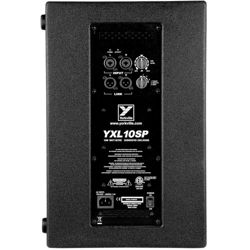 Yorkville YXL10SP YXL Series 10" 1000W Powered Subwoofer