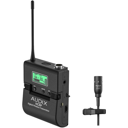 Audix Novacore NC4BX10 Digital Wireless Quad Lavalier System with Dante, NCR4 Receiver, Four NCBP Bodypack Transmitters, and Four ADX10 Lavalier Microphones (494 - 542 MHz)