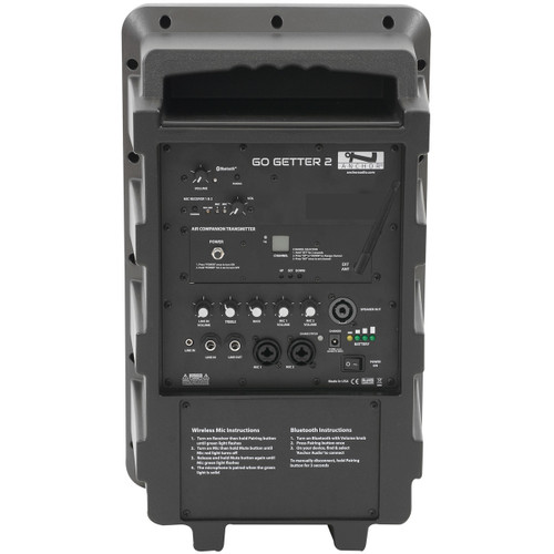 Anchor Audio Go Getter 2 AirFlex XR2 Portable PA System Package with AnchorAIR, AnchorLINK, 2 Wireless Handheld Microphones and 2 Speaker Stands