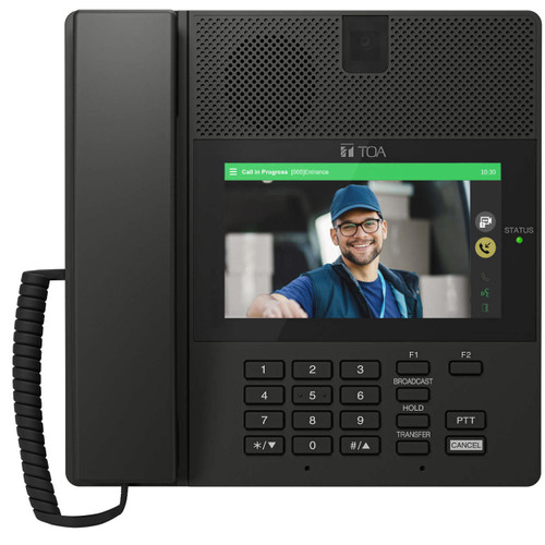 TOA CX-OP1700 5" Touchscreen Full-Duplex Video Operation Station for CX-1000 IP Communication System