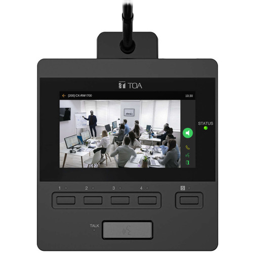 TOA CX-RM1700 5" Touchscreen Remote Microphone for CX-1000 IP Communication System