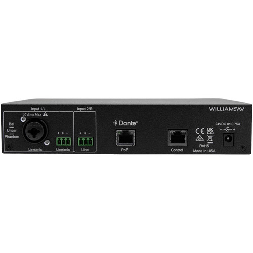Williams AV BA C1 Infinium Auracast Controller with Dante and Web-Based Management