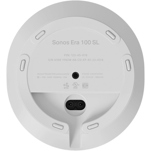 Sonos Era 100 SL Compact Wireless Speaker with Bluetooth and WiFi - White