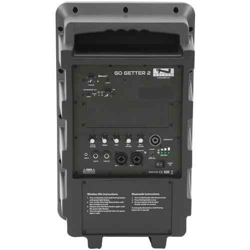 Anchor Audio Go Getter 2 System 1 Portable Sound System with Built-in Bluetooth, AnchorLink, a Wireless Microphone and a Speaker Stand