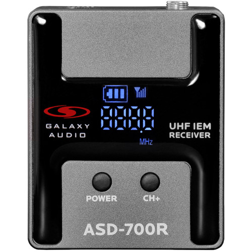 Galaxy Audio ASD-700R Digital 15-Channel UHF Wireless In-Ear Monitor Bodypack Receiver