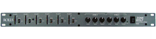 Rolls RM68 Zone Wolf 6 Channel Rack 2-Zones 6-Assignable RCA Inputs Mount Mic/Line Mixer (Discontinued)