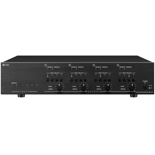 TOA MM-700F-AM 4-Channel DSP Matrix Mixer Pre-Amplifier