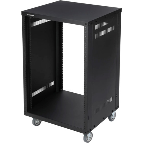 Samson SRK16 Universal 16U 19" Equipment Rack Stand with Casters