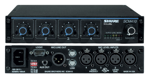 Shure SCM410 4-Channel Automatic Microphone Mixer