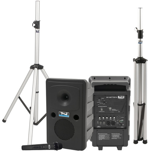 Anchor Audio Go Getter 2 AIR X1 Portable Dual Speaker Sound System with Bluetooth, AnchorAIR, AnchorLINK and Wireless Microphone