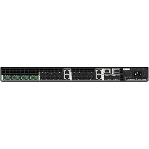 AtlasIED AZP2408-D Atmosphere 8-Channel 2400W 70V Multi-Zone Smart Amplifier with Dante