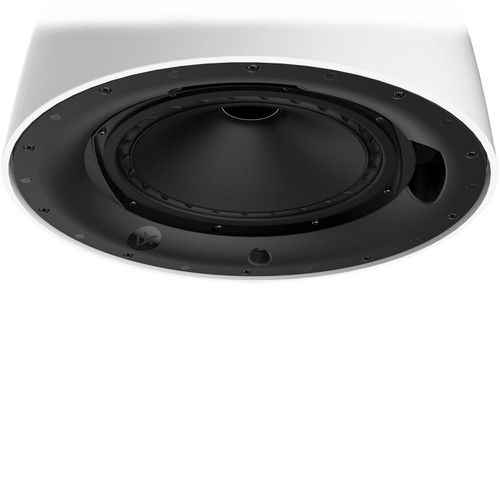 AtlasIED FP-8T-W 8" IsoFlare Premium 90° Pendant Loudspeaker - White