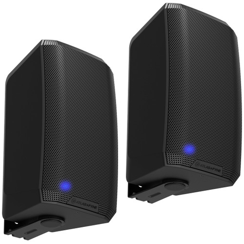 AtlasIED FS-6D-B 6-inch Dante PoE plus plus IsoFlare Premium Surface Mount Loudspeakers 