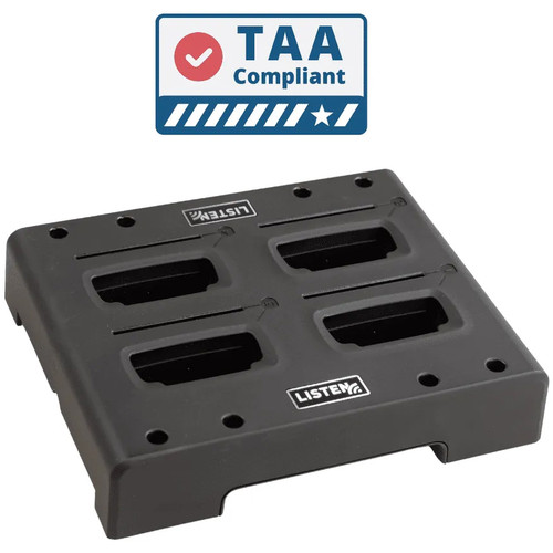 Listen Technologies LA-384T-01 ListenIR TAA 4-Unit Intelligent Charging Tray