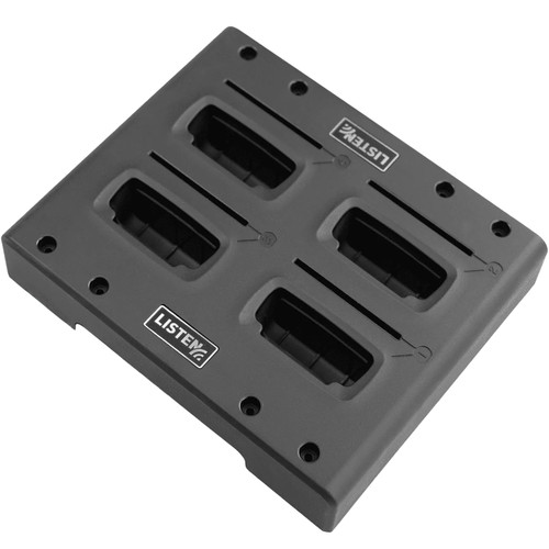 Listen Tech LA-384T-01 ListenIR TAA 4-Unit Intelligent Charging Tray for iDSP Receivers